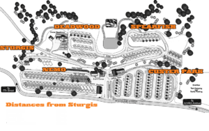 Sturgis RV Park Map