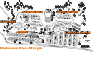 Sturgis RV Campground Map