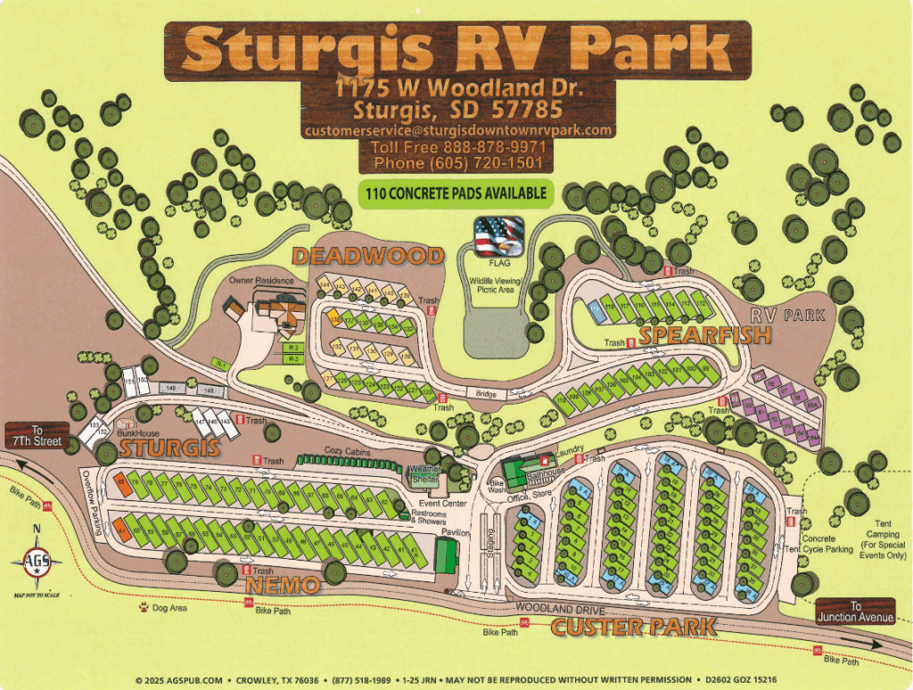 Map of Sturgis RV Park